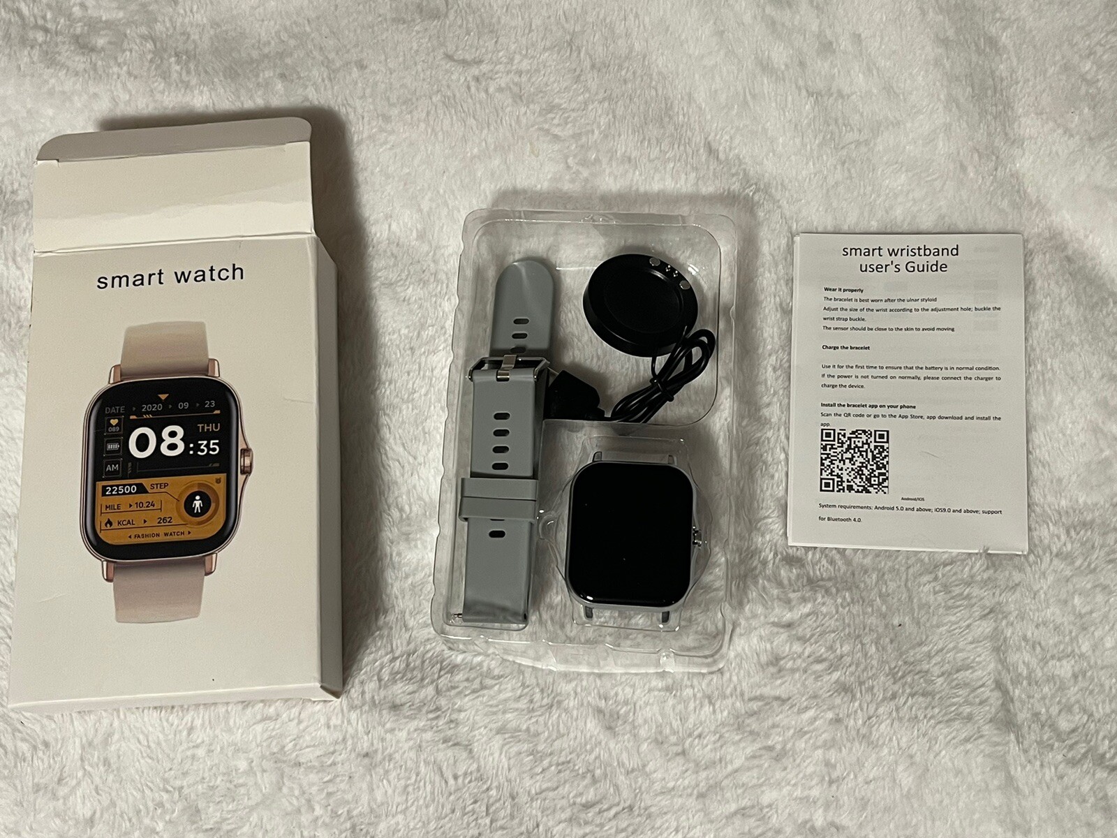 Simson Lab Smartwatch Compatible With iPhone iOS 9 & Above Or Android 5 & Above