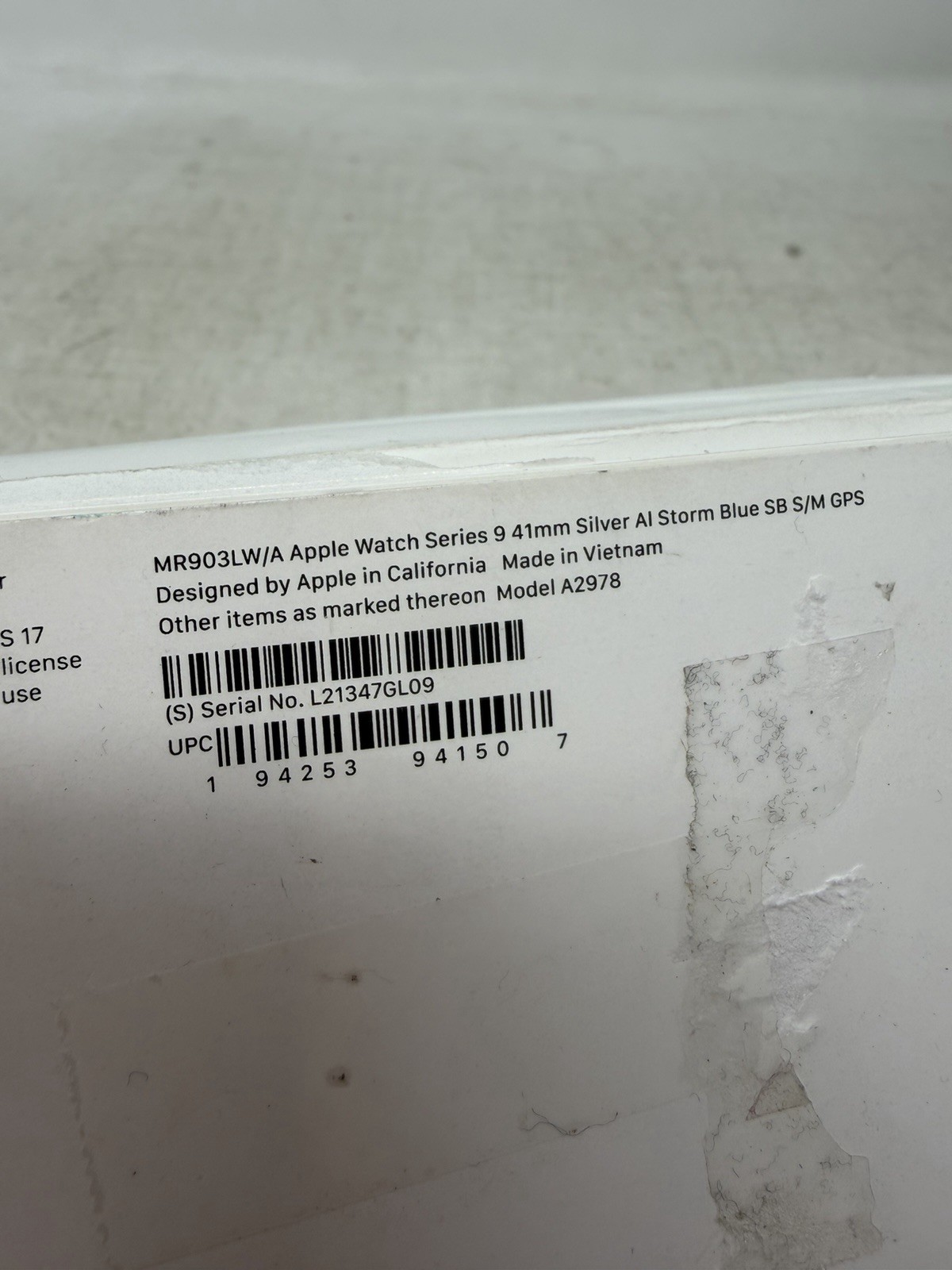 Apple Watch Series 9 41mm Silver MR903LW/A **FOR PARTS**