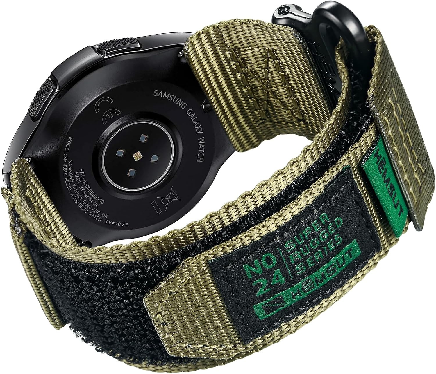 Nylon Strap Compatible with Samsung Galaxy Watch 7 and Amazfit GTS 4