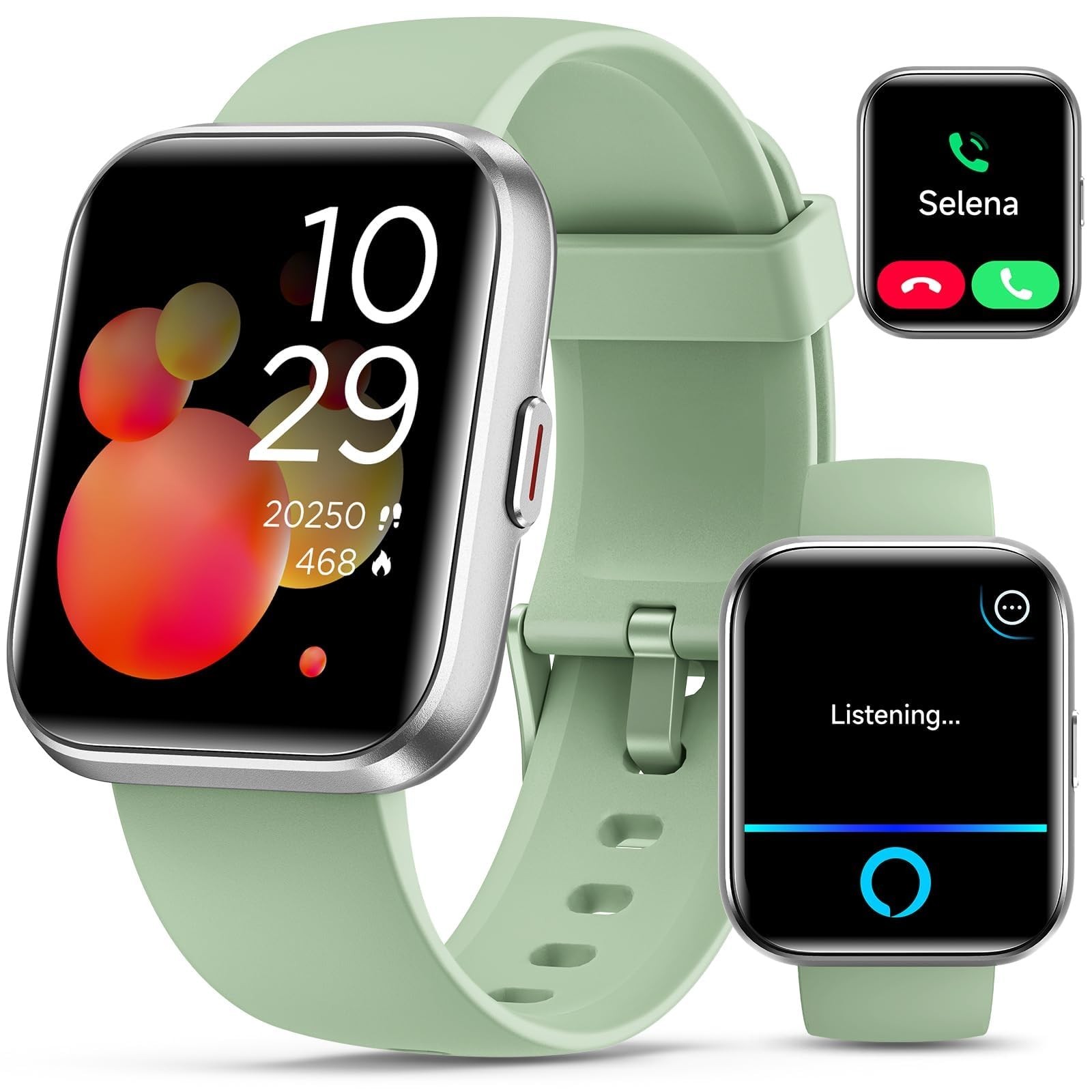 Smart Watch for Android & iPhone, Fitness Tracker with Alexa, Heart Rate Monitor