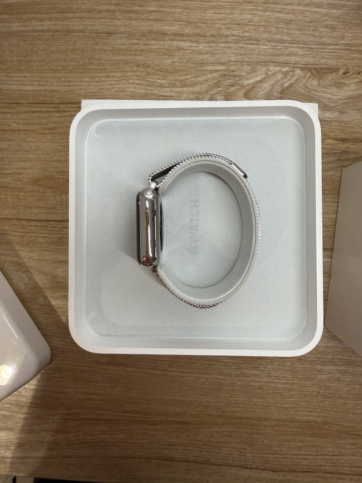 Apple Watch Series 2 38mm Stainless Steel Case Silver Milanese Loop MNP62LL/A