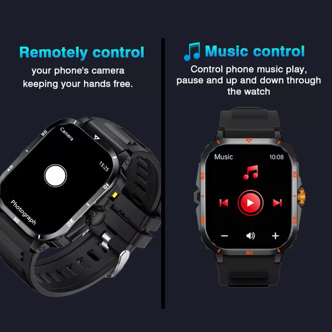 Smart Watch Bluetooth Call Message Alert Step Calorie Sleep Tracker iOS Android
