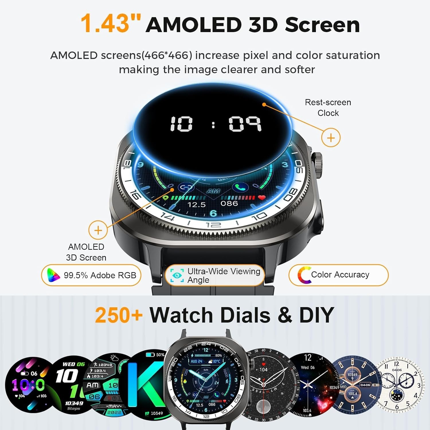 Reloj Inteligente de Mujer Hombre para Iphone Apple Samsung Android y Bluetooth