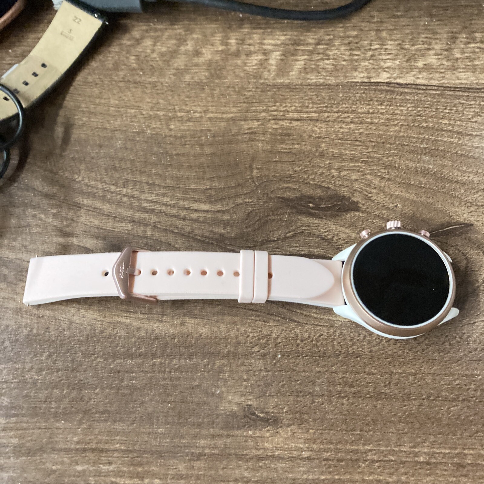 (FOR PARTS OR REPAIR) Fossil Sport 41mm Silicone Smartwatch – Pink