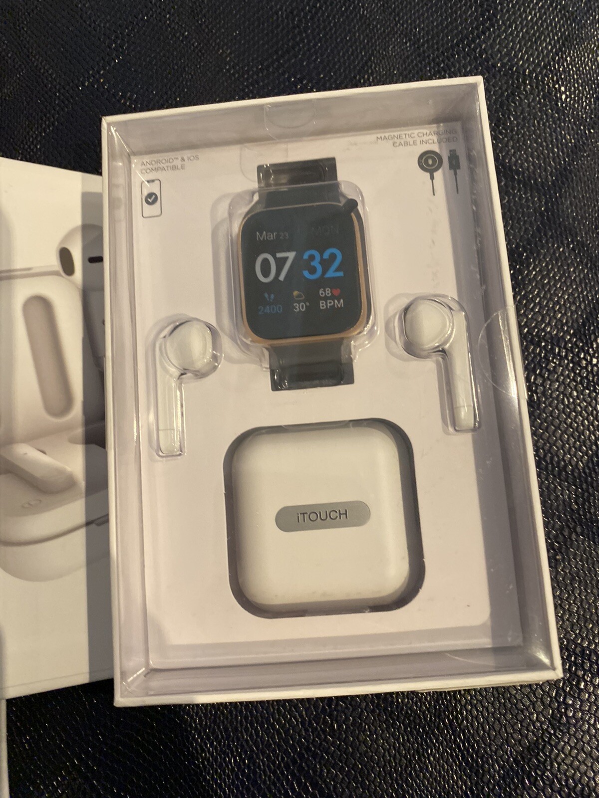 Lot Of 2 I Touch Wearable Mens Watches With Ear Pods