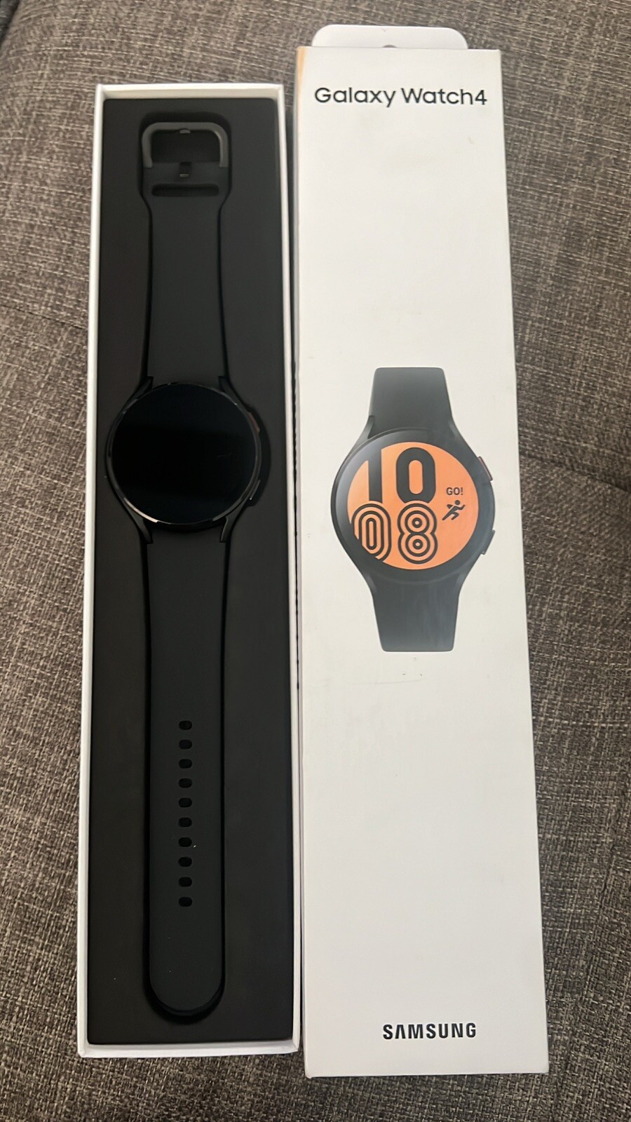 Samsung Galaxy Watch4 SM-R870 44mm Aluminum Case with Sport Band – Black…