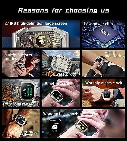 Z85 MAX Smart Watch – Yellow Band – Easily Change Watch Face