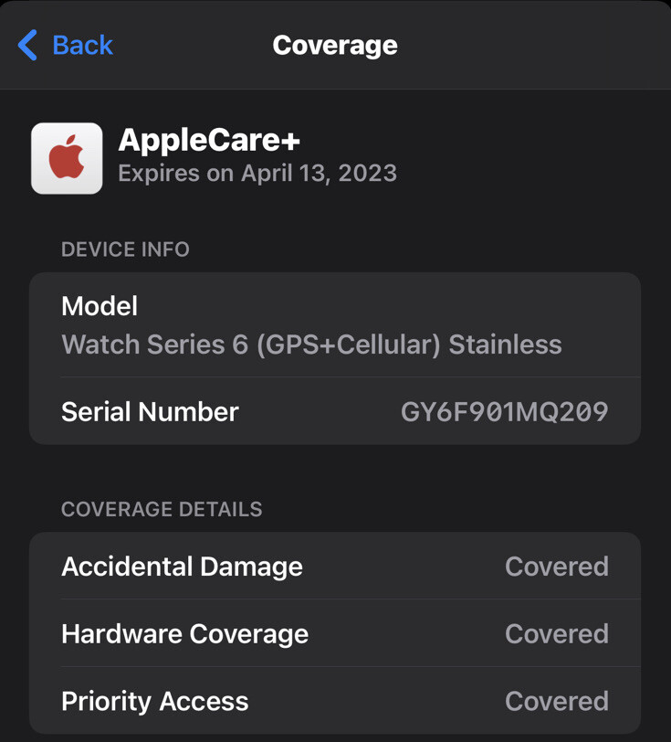 Apple Watch Series 6 40mm Graphite Stainless Steel Case Sport Band – (M02Y3LLA)
