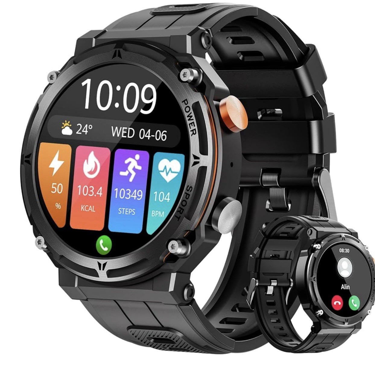 Military Smart Watches For Men, 100 Plus Sport Modes