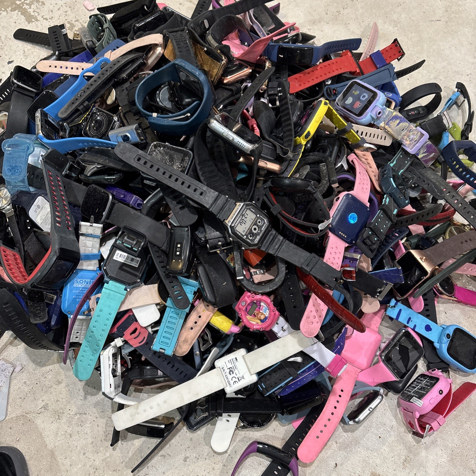Lot of (380+) Untested Watches Smart Casio Samsung Asus For Parts or Repair ++