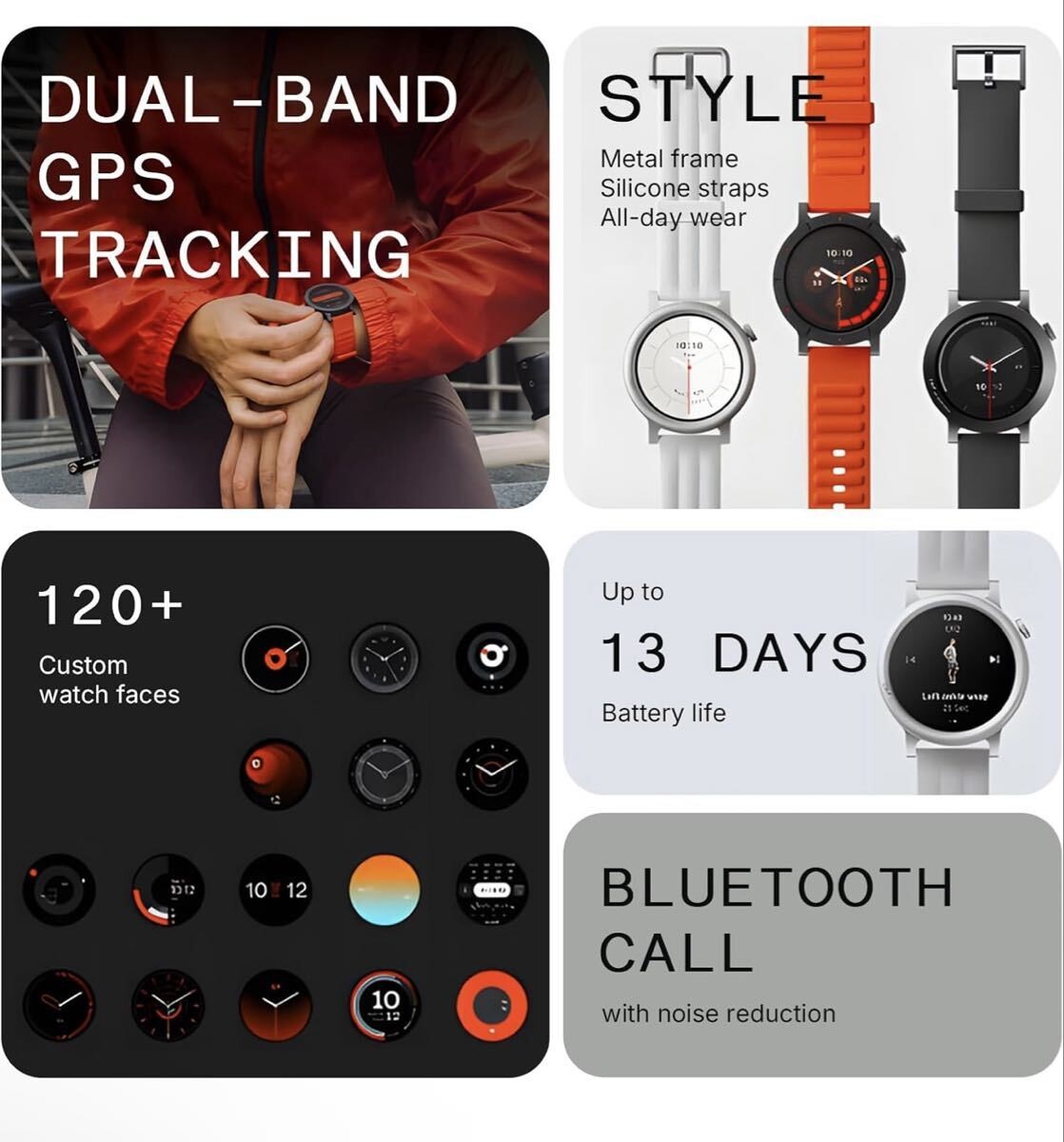 CMF by Nothing Watch 3 Pro Smartwatch AMOLED GPS Heart Rate Tracker Light Gray