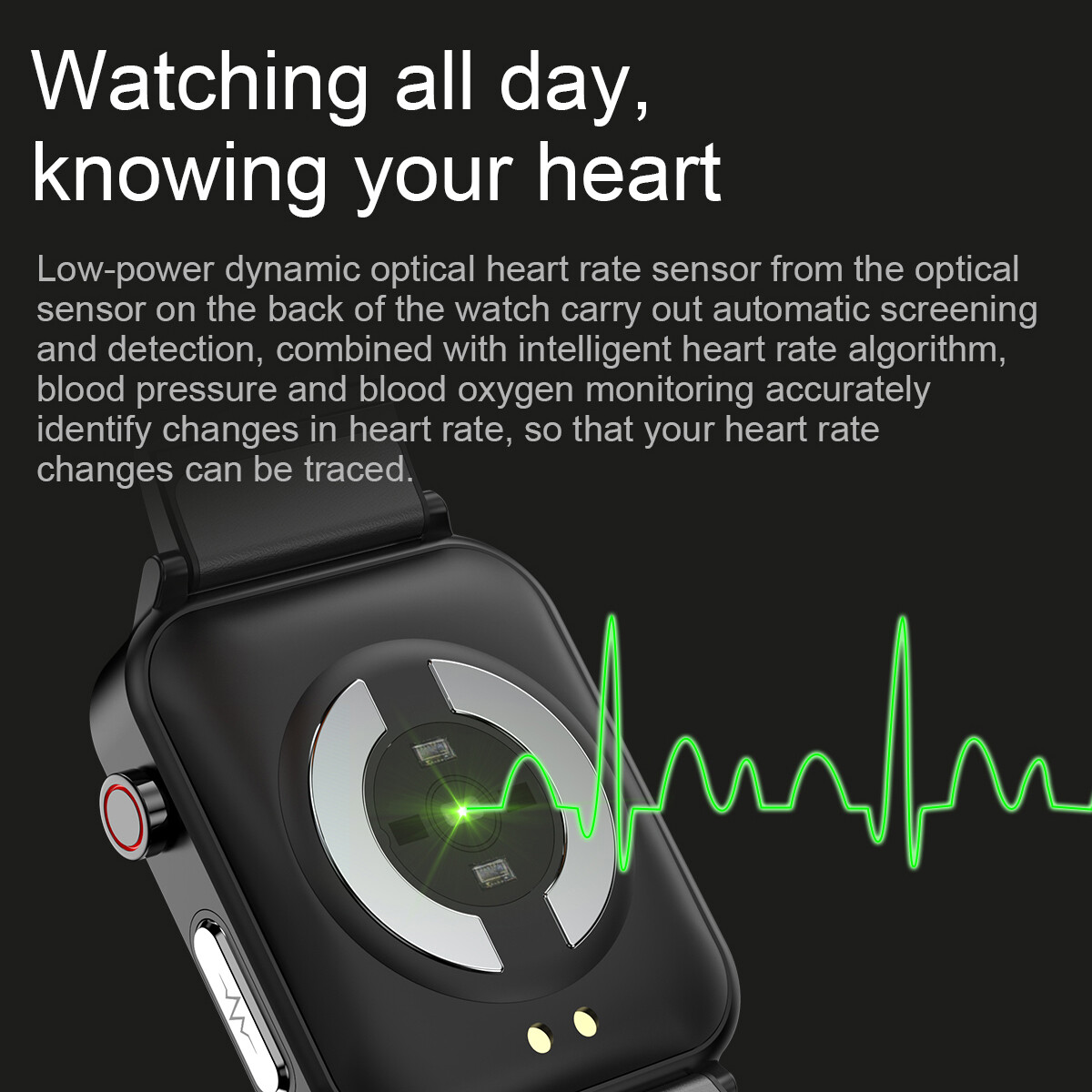 Men Smart Watch Sleep Monitor Smartwatch 1.7 inch Women Sport Modes Bracelet