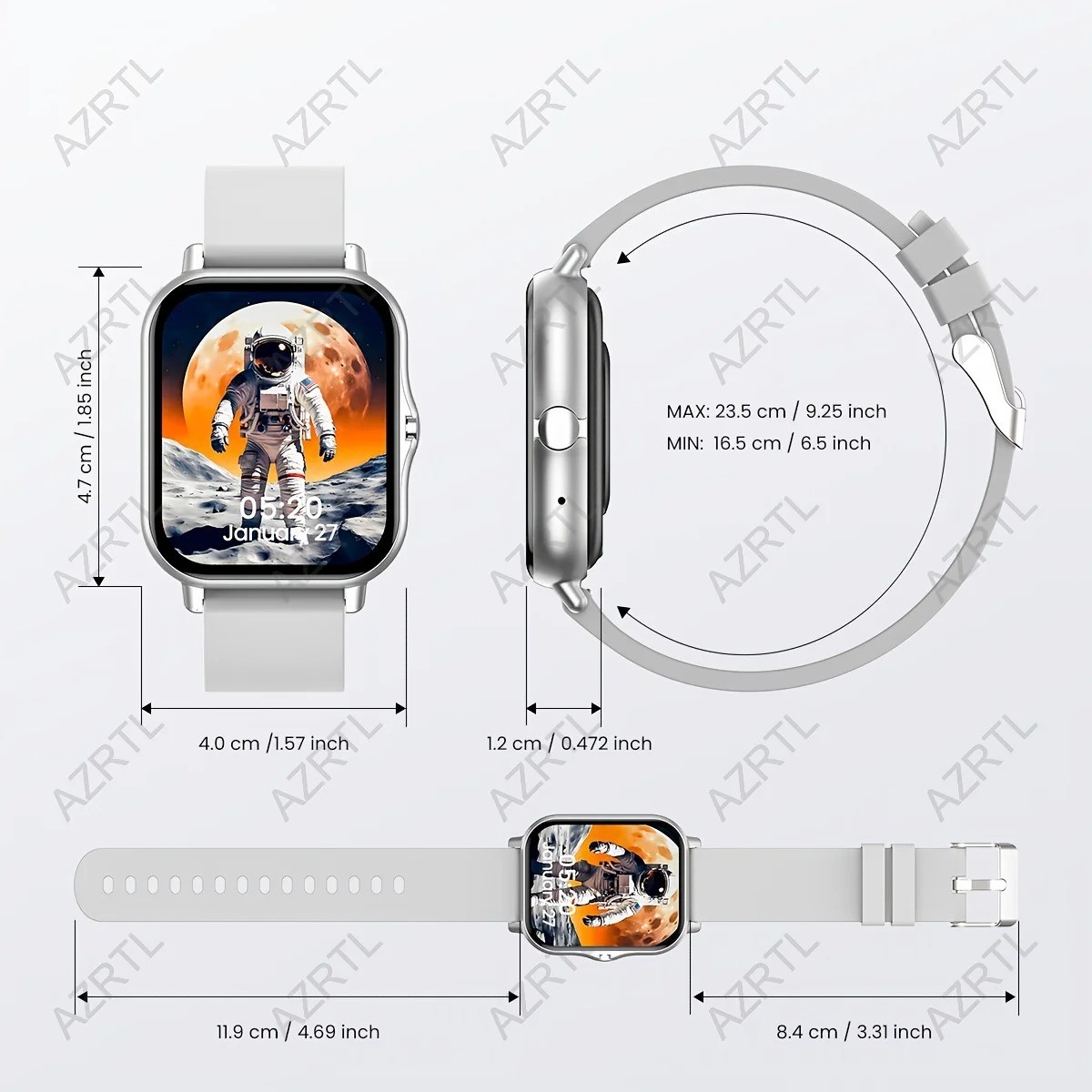 2026 Smart Watch For Men/Women, Waterproof Smartwatch Bluetooth for iPhone