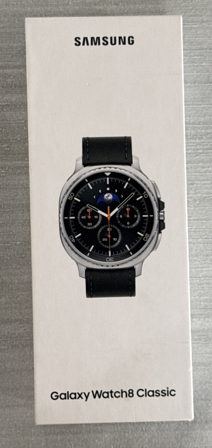 Samsung Galaxy Watch 8 Classic SM-L505U LTE 46MM Silver Case Gold Band + Box!
