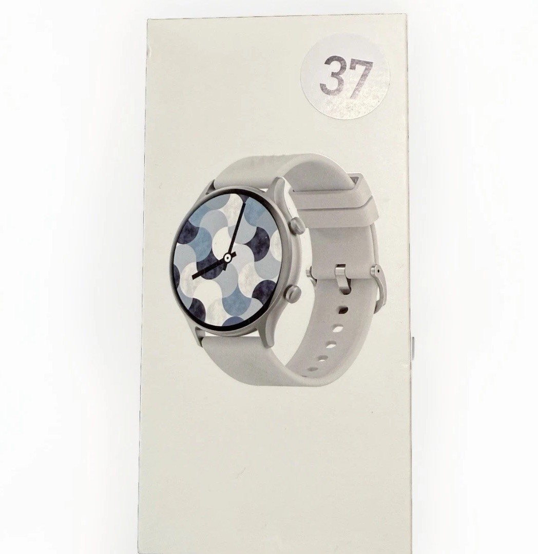 Smartwatch 44mm Silicone Band Compatible with Android Or iOS Health Track