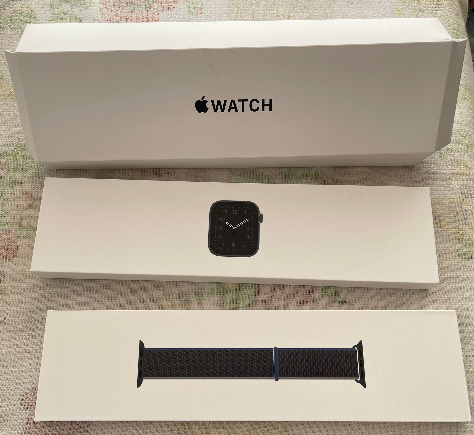 Apple Watch 40mm Space Gray Aluminum Charcoal Sport Loop – BOX and CASE ONLY