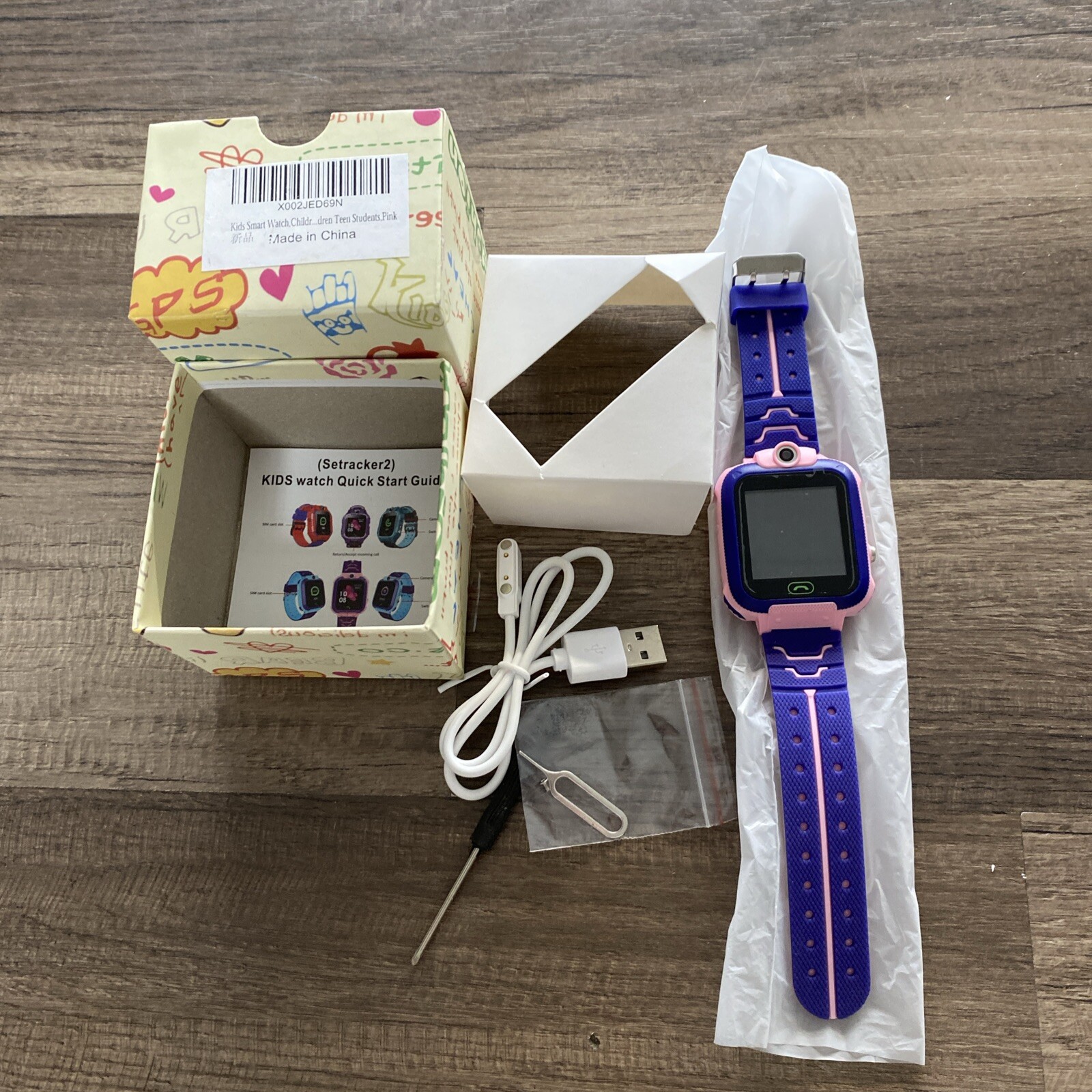 Setracker2 Kids Smart Watch Anti-lost Safe LBS Tracker SOS Call Pink/5
