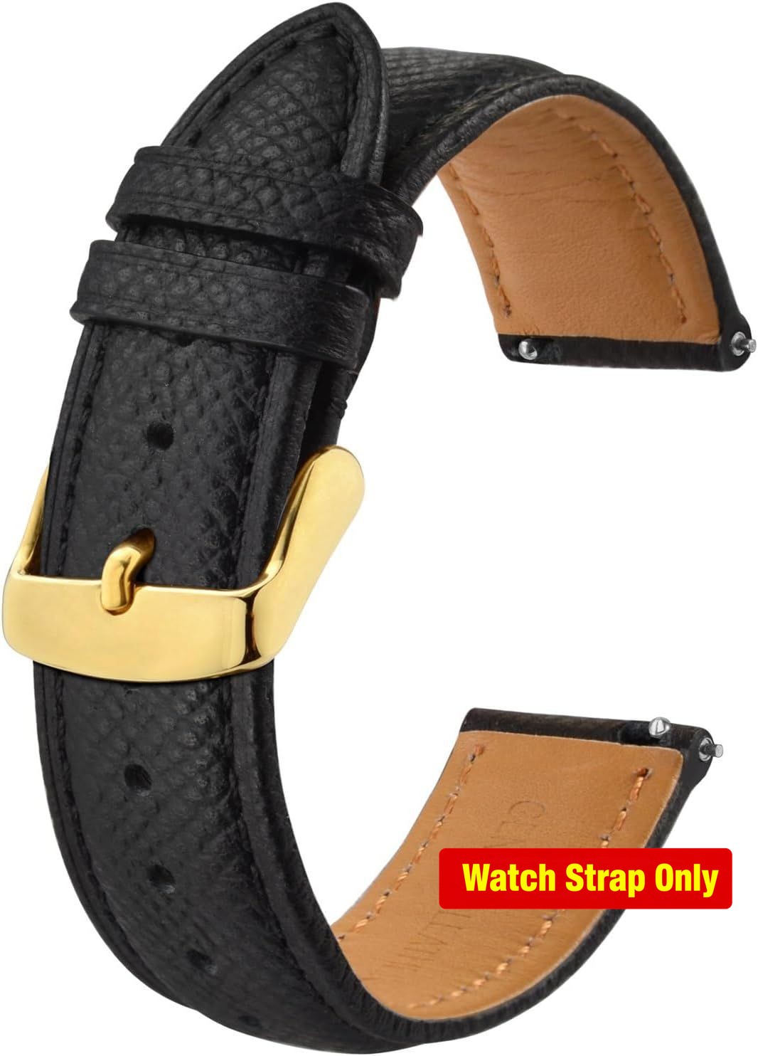 Quick Release Leather Watch Strap for 16mm 18mm Models – BISONSTRAP Replacement