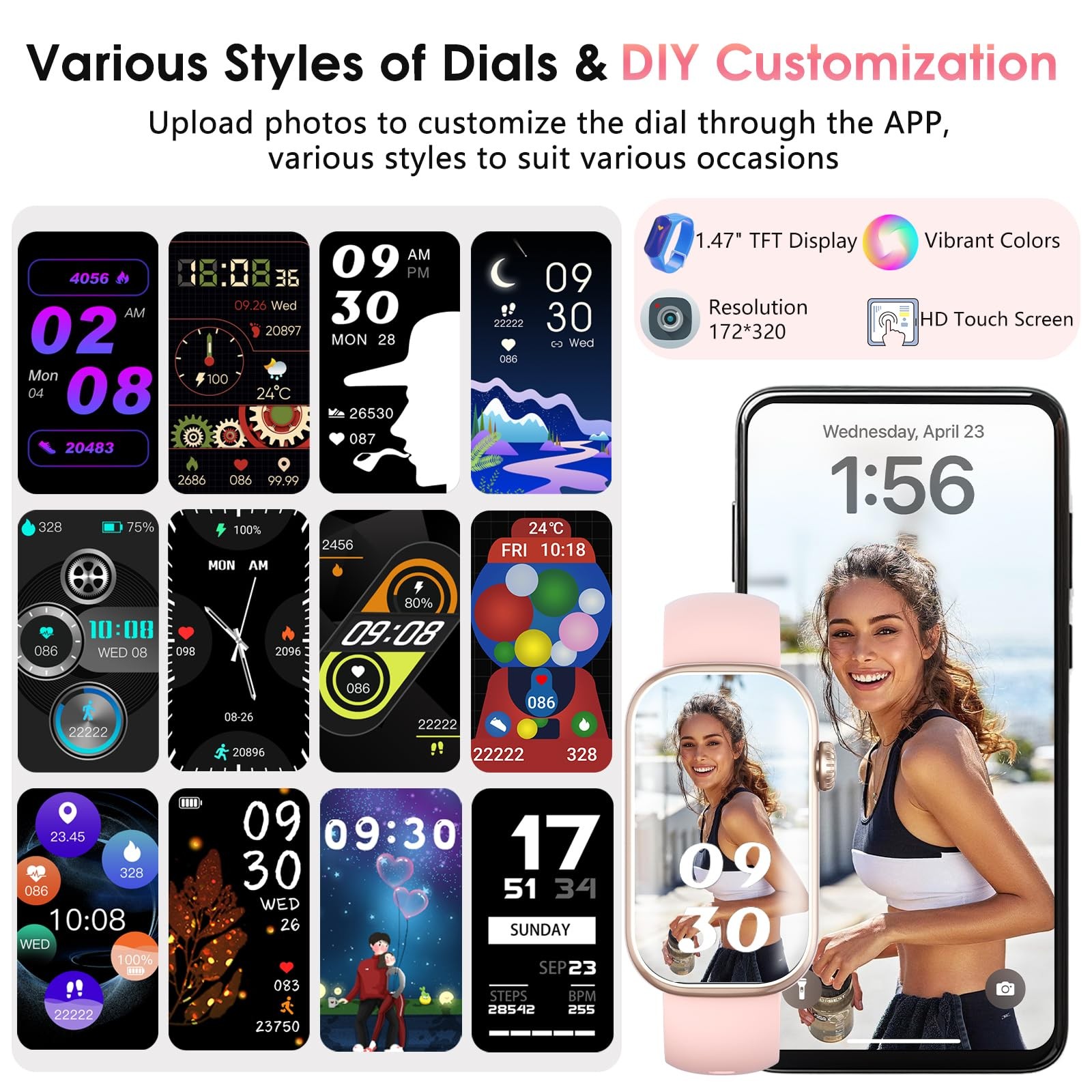 Fitness Tracker, with 24/7 Dynamic Heart Rate Monitoring Sleep Tracker Answer…