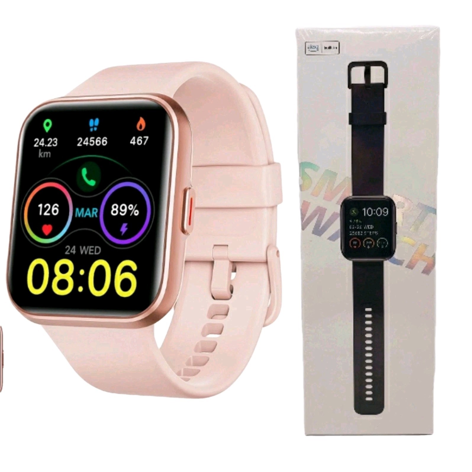 Smart Watch for Womens Health Answer Calls w/ Built-in Alexa Assistant – PINK