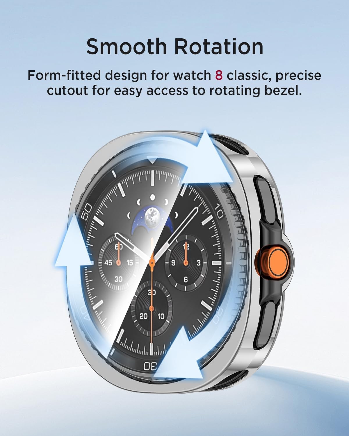 2+1 Pack Case & Screen Protector for Galaxy Watch 8 Classic 46mm