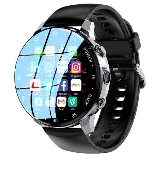 NEW A3 4G Android Smart Watch 1.43″ 4GB+64GB Face Unlock IP67 Wristwatch