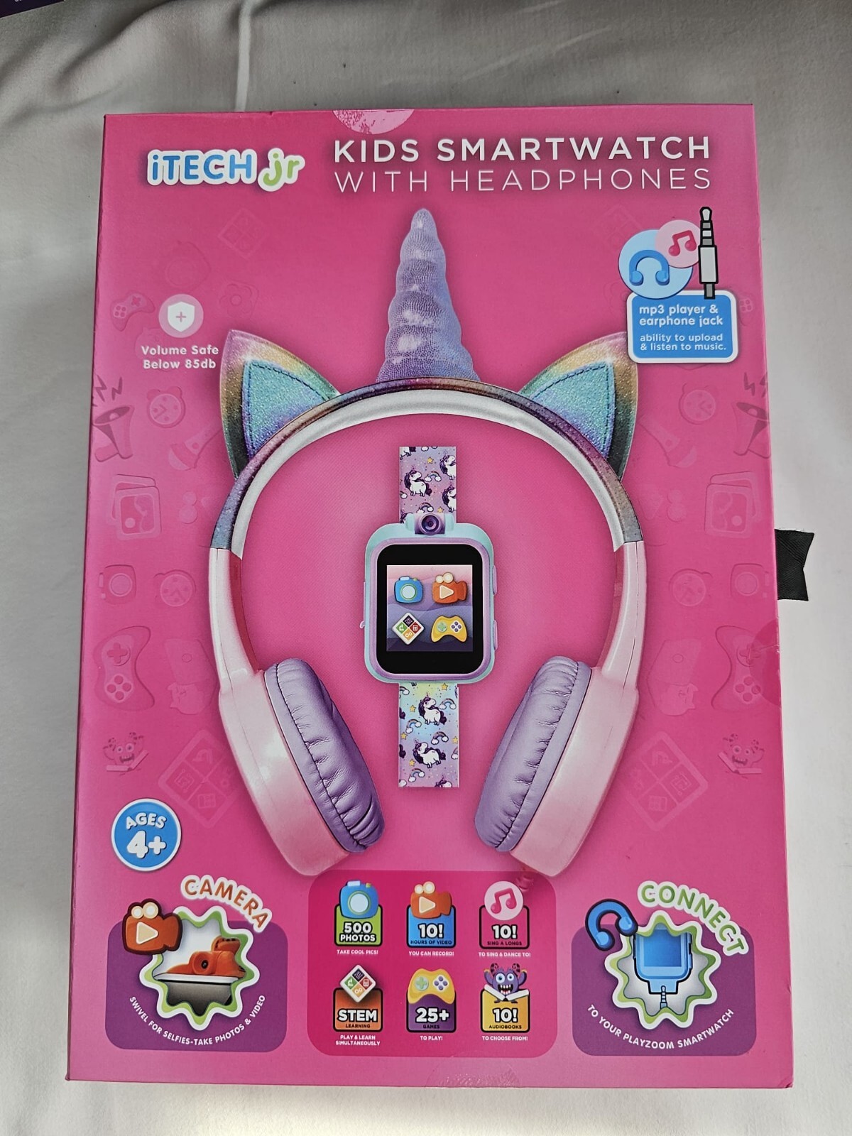 iTECH Jr Kids Girls Smartwatch With Headphones – Pink Unicorn (Open – Box / New)