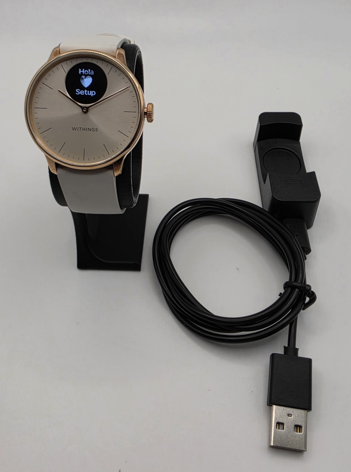 Withings ScanWatch Light 37mm Health Tracker HWA11 W/Chgr