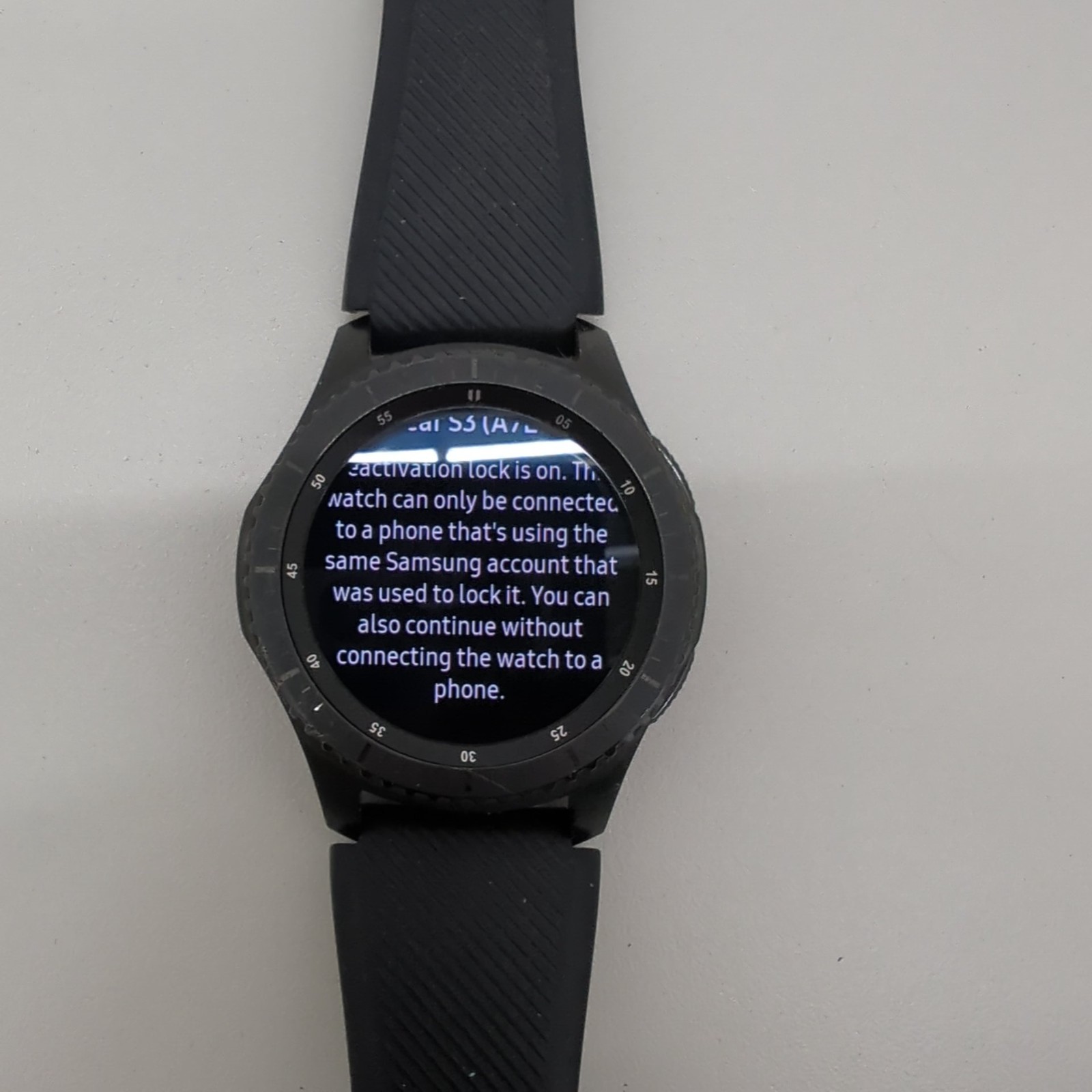 Samsung Galaxy Gear S3 Frontier Smart Watch –(locked)
