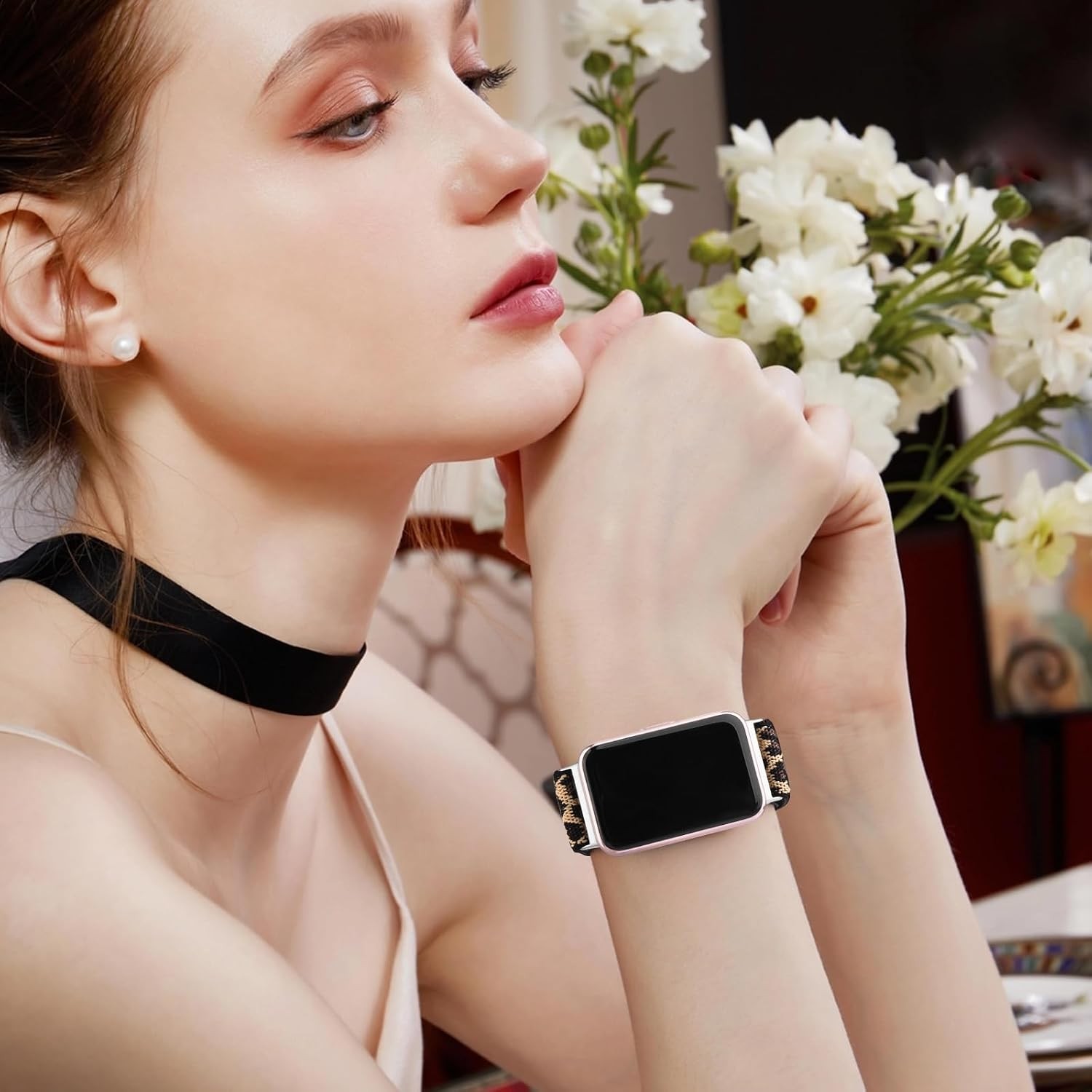 Soft Stretchy Nylon Strap Compatible with Samsung Galaxy Fit 3 SM-R390