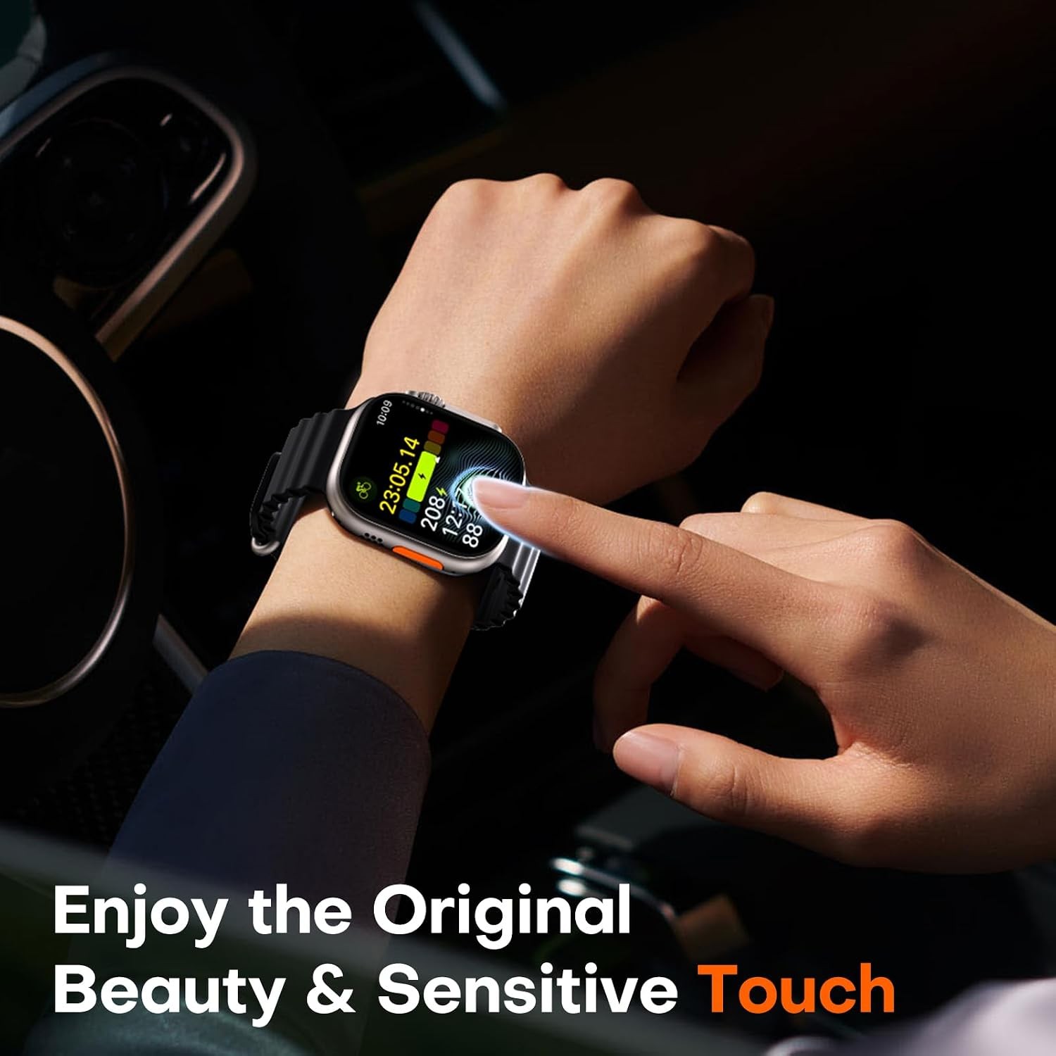 2-Pack Bubble Free Screen Protector for Apple Watch Ultra 49mm with Micro-curved