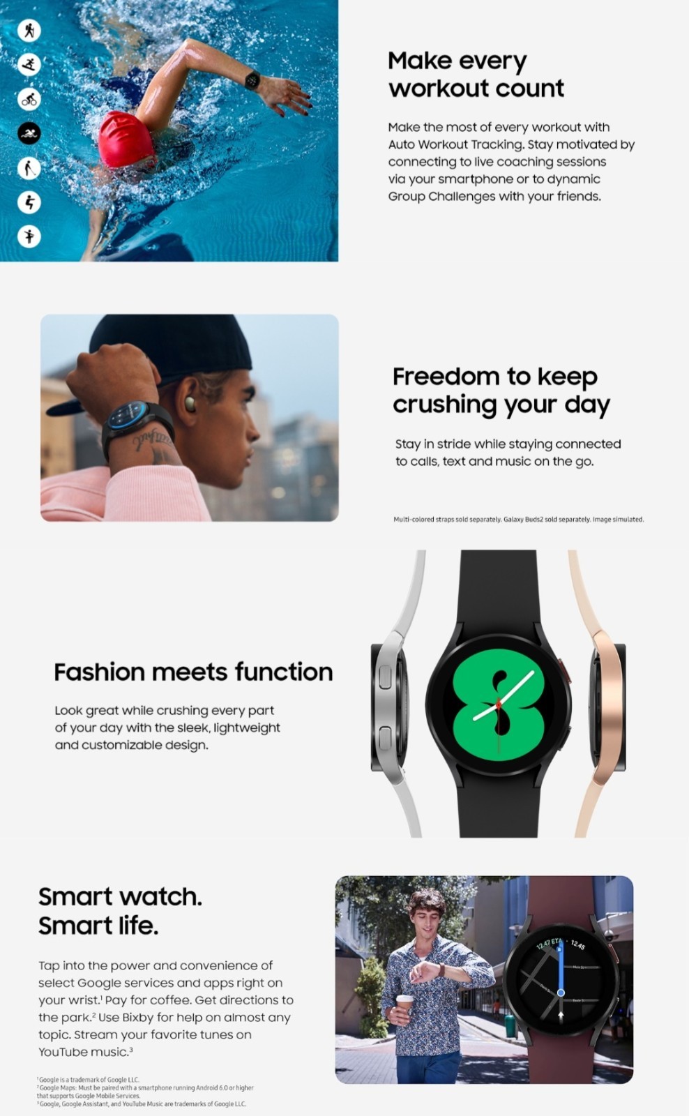 BRAND NEW Samsung Galaxy Watch4 R870/ Smart Watch Health Monitor Fitness Tracker