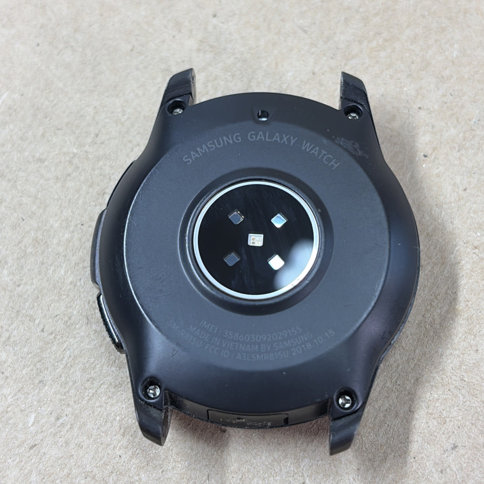 FOR PARTS Samsung Galaxy Watch SM-R810 42mm Face Only Black BOOT LOOP