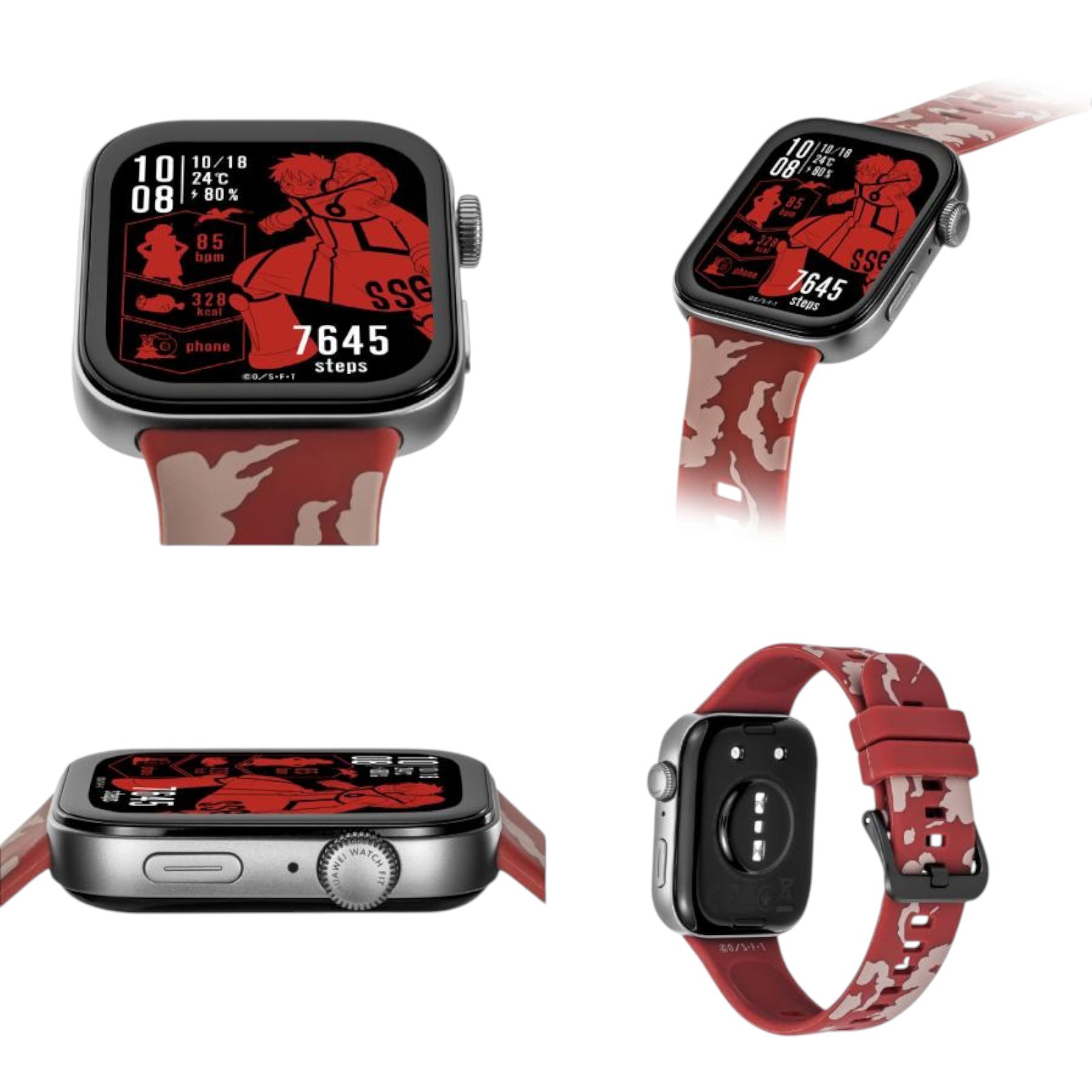 GARRACK One Piece Luffy Model / HUC-OP-FT3-L Smartwatch New Red