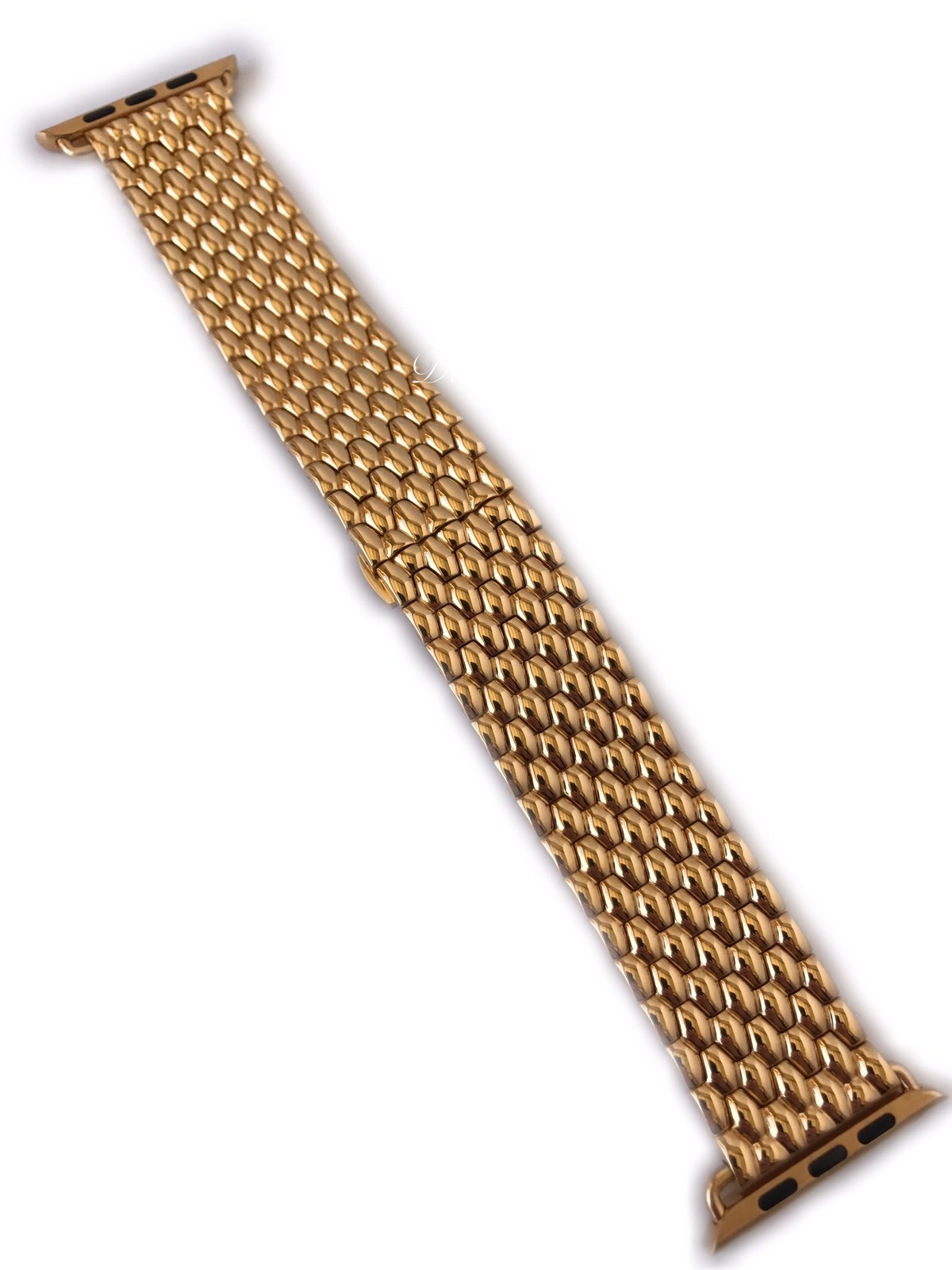 24K Gold Plated 42MM Apple Watch Gen 1 24K Gold Links Butterfly Band