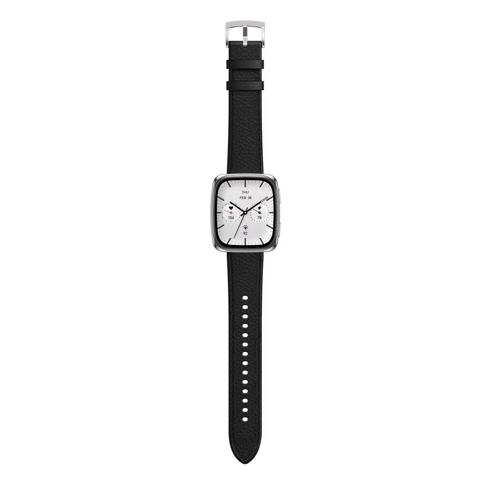 Amazfit Active 2 Square Smartwatch – Black Leather