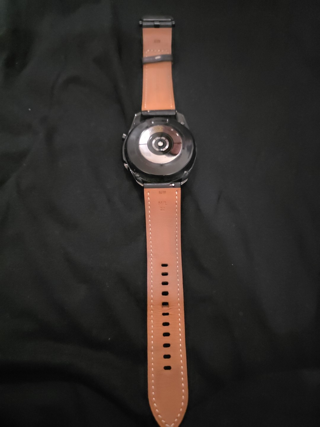 Samsung Galaxy Watch3 SM-R840 45mm Stainless Steel Case with Leather Strap -…