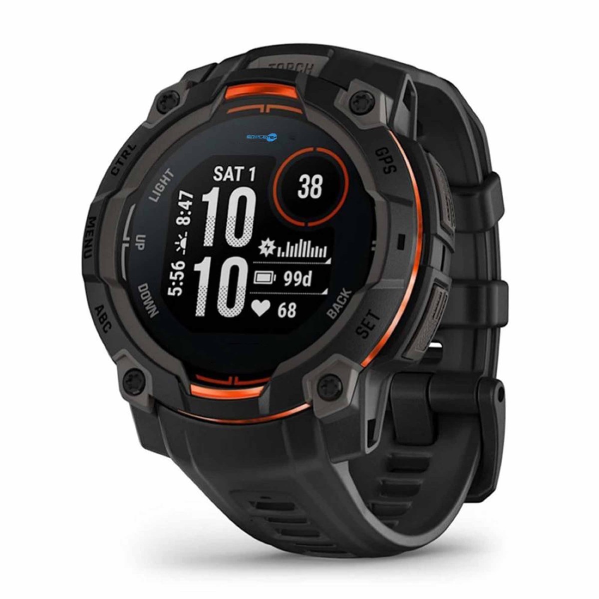 Simpletek Instinct 3 Smartwatch 45mm Solar GPS 10ATM LED Torch