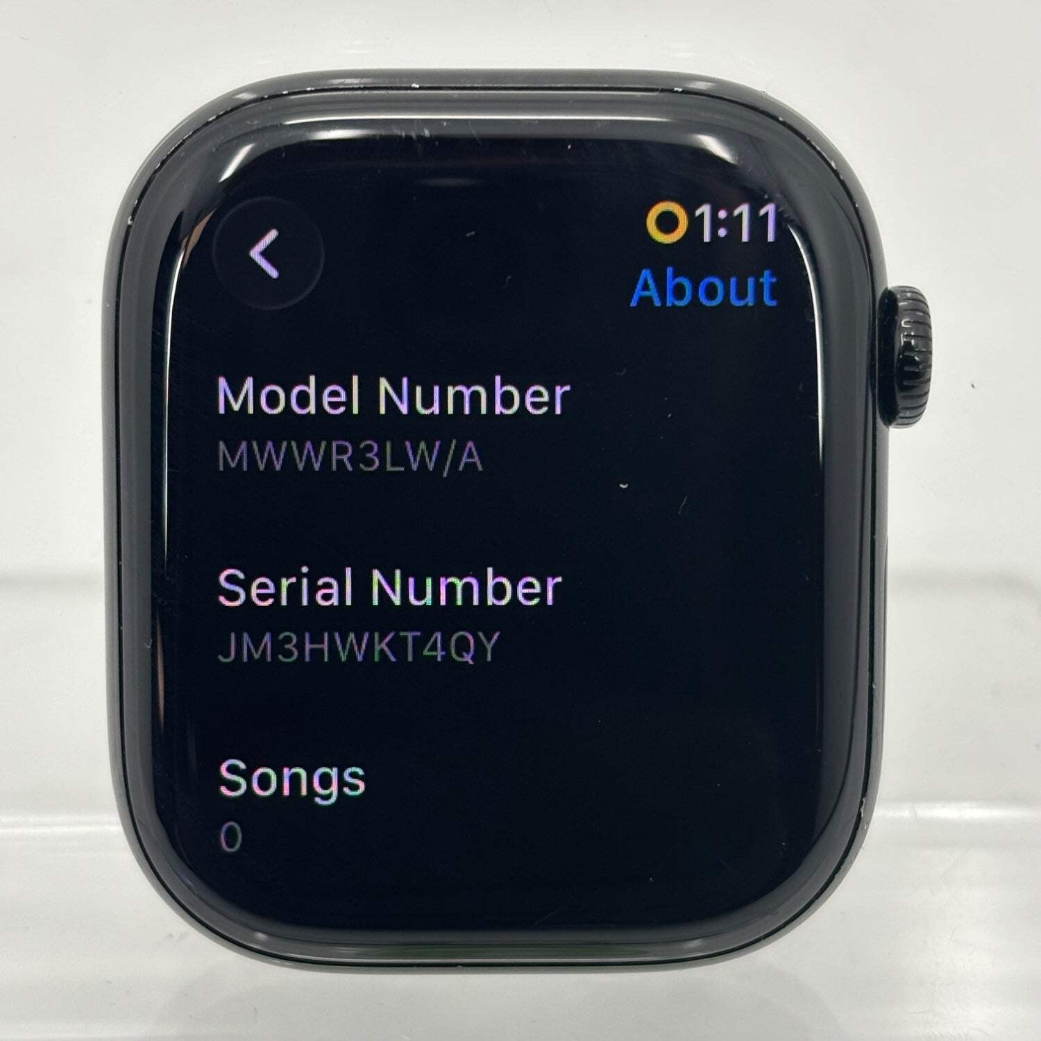 GPS Only Apple Watch Series 10 46MM Black Aluminum MWWR3LW/A Face Only