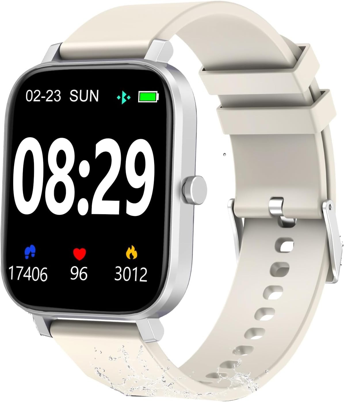 Smart Fitness Tracker Watch Heart Rate Sleep Steps Waterproof Men Women Sports