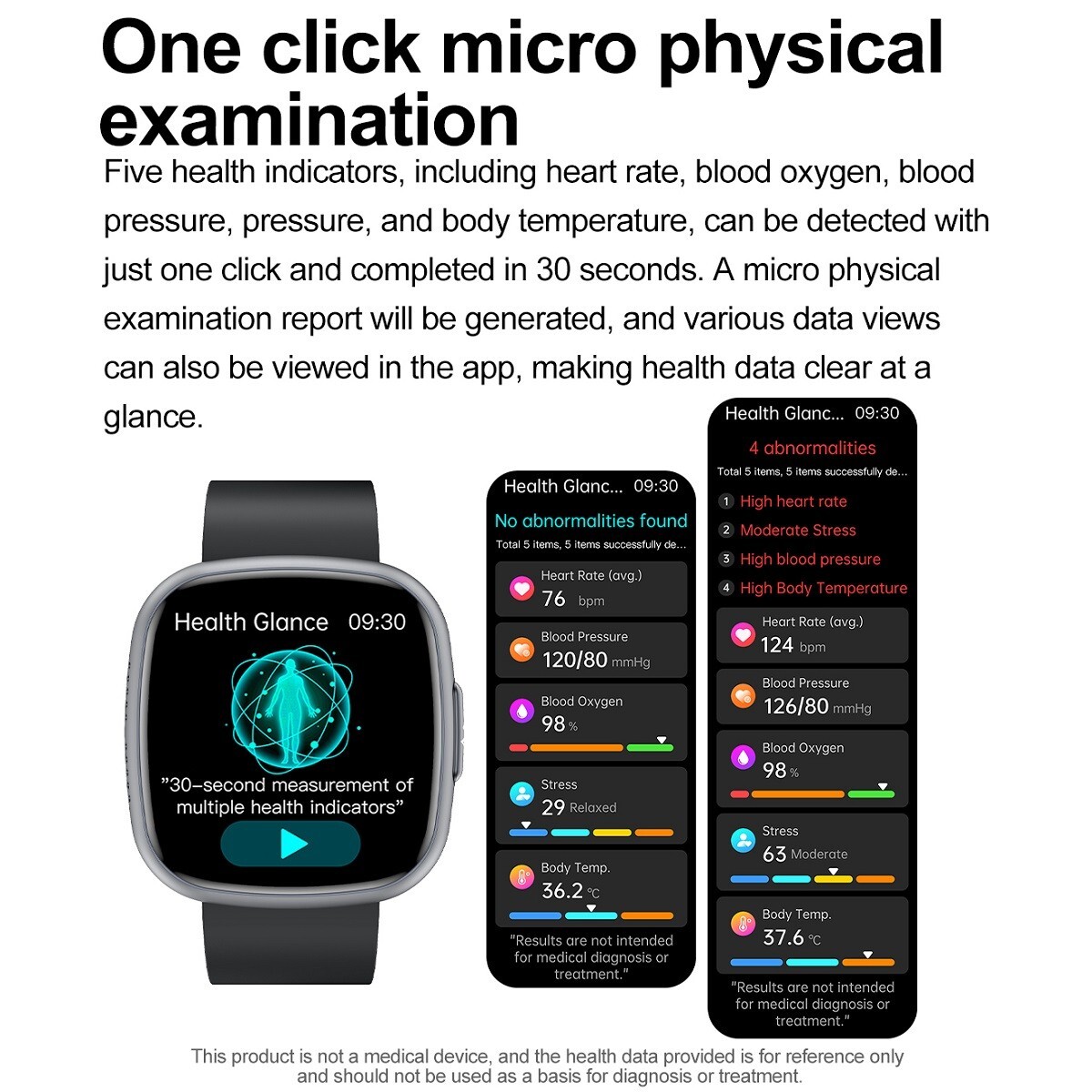 ET593 ECG+PPG AMOLED Smart Watch Waterproof Bluetooth Calling Health Monitoring