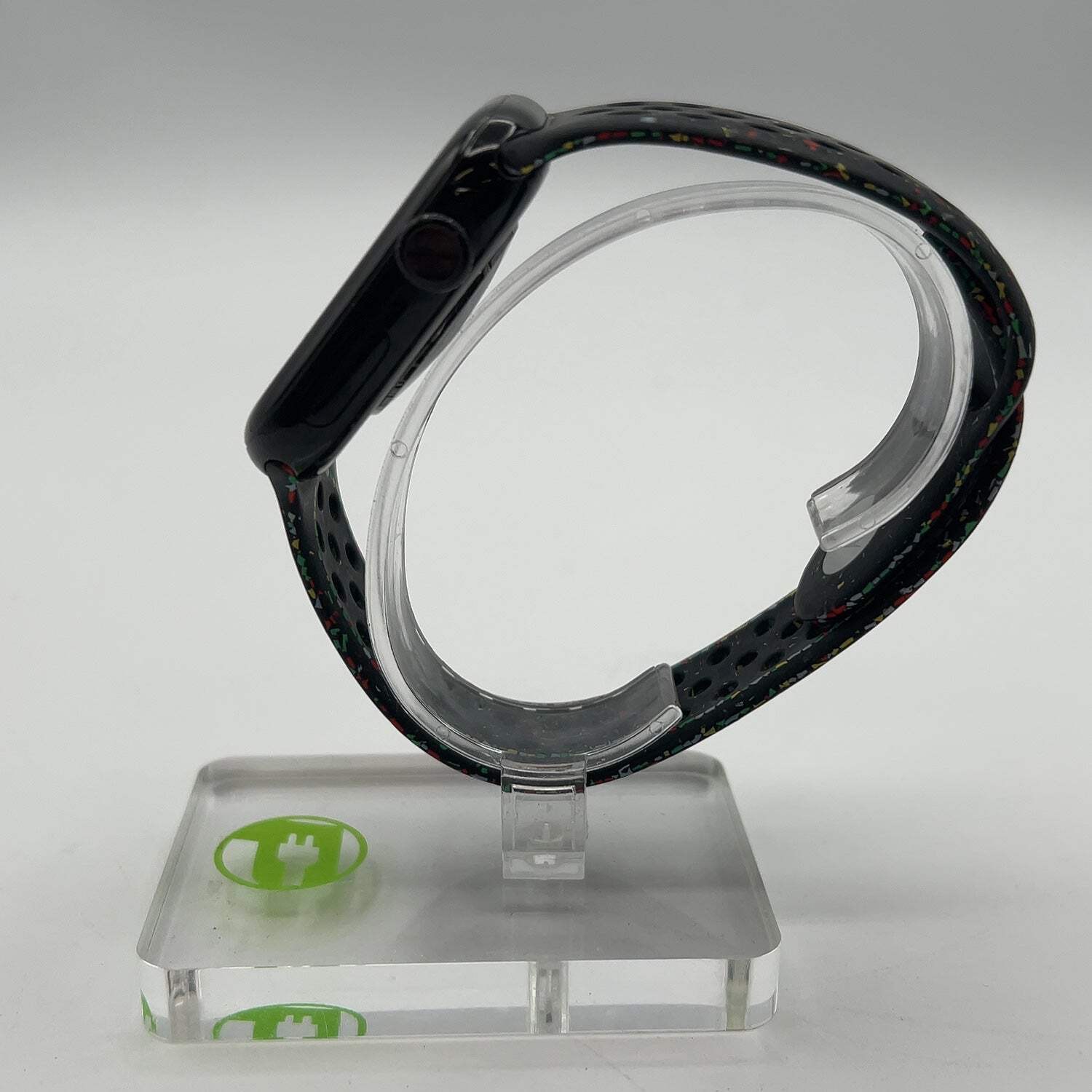 GPS Only Apple Watch Series 11 46MM Black Aluminum Splash Nike Band MEW84LW/A