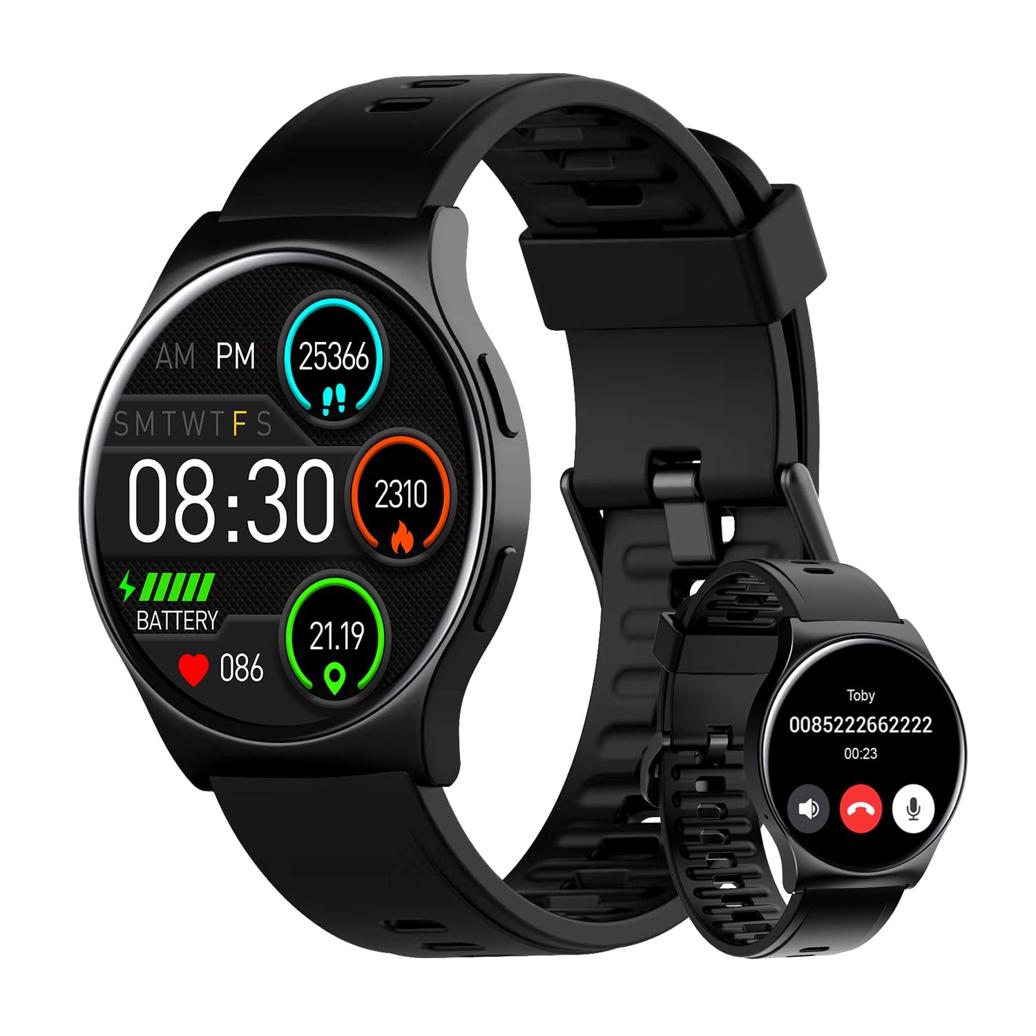 (Answer/Make ), AI Faces, 1.43″ AMOLED with AOD, IP68 Waterproof Fitness Trac…