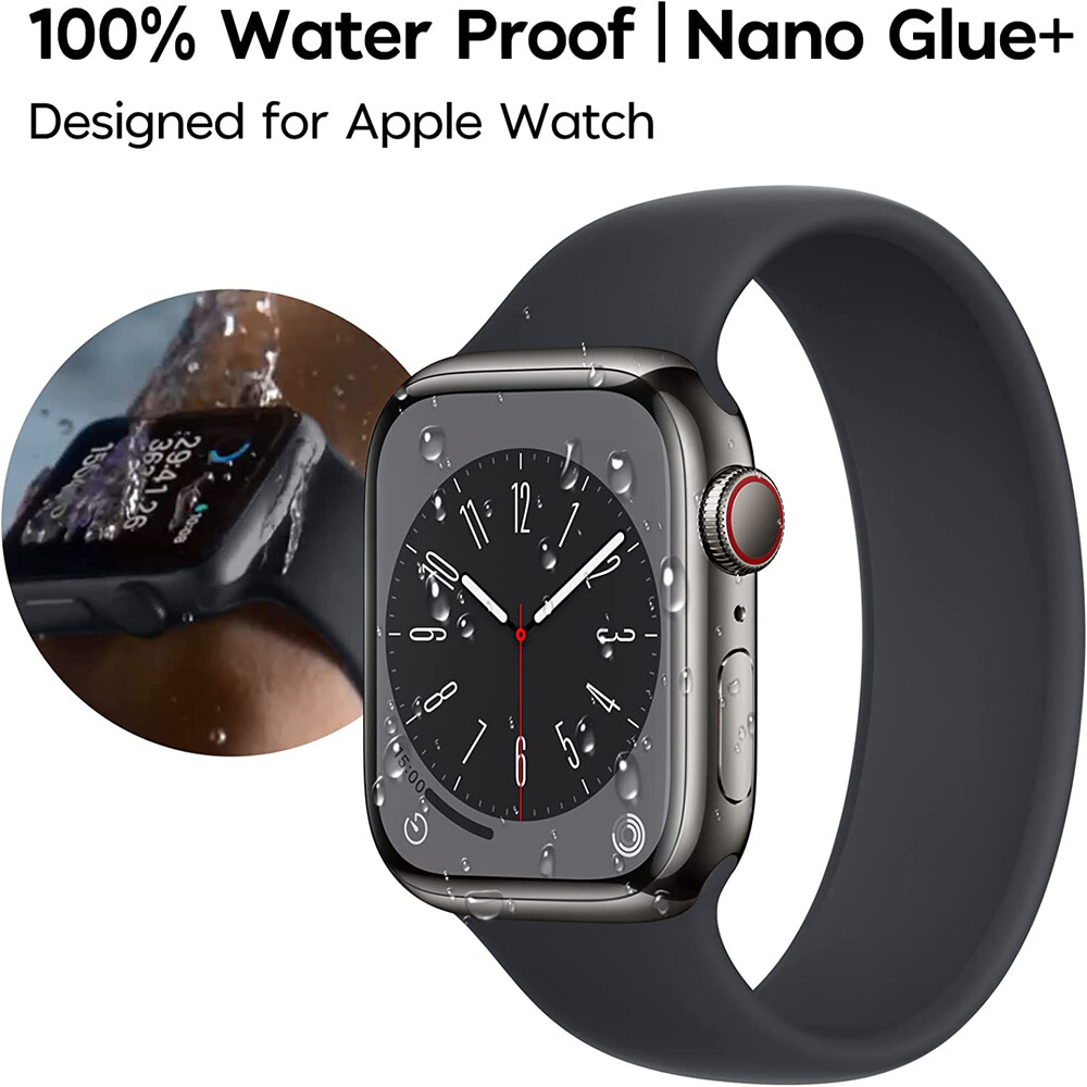 For Apple Watch Series9 8 7 6 5 4 40/41/44/45mm Tempered Glass Screen Protector