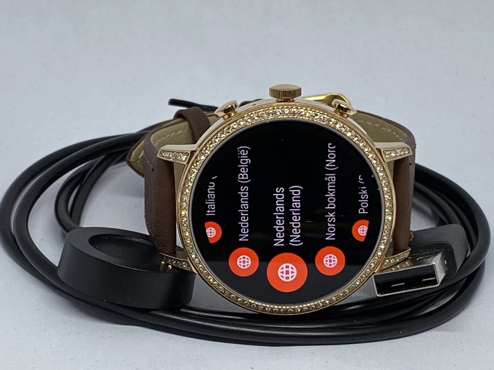 Fossil Gen 4 Authentic Digital Dial Smart Watch Custom Band FTW6011 LT433