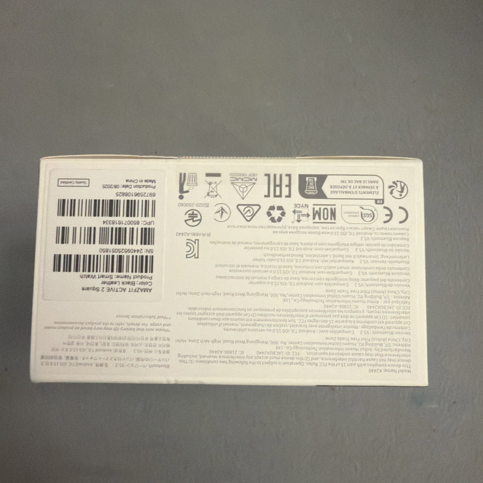 Amazfit Active 2 Premium Smart Watch (Square) Brand New SEALED