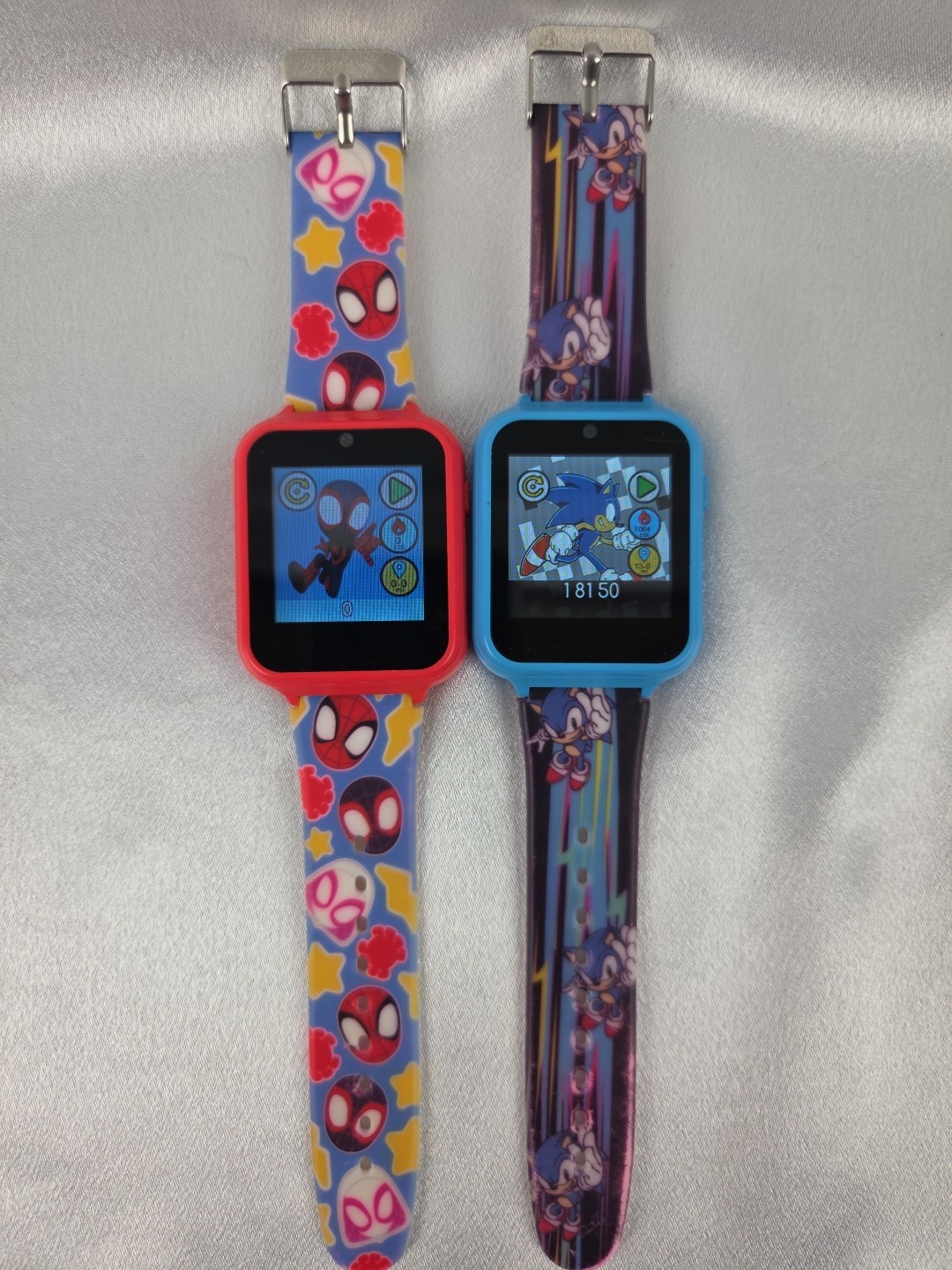 Sonic And Spiderman Kids Smart Watch Interactive Touchscreen with Games, Selfie