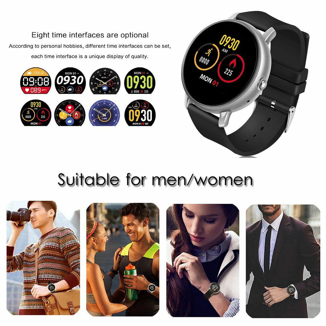Waterproof Smart Watch Sleep Tracking Bluetooth SmartWatch Message Notification