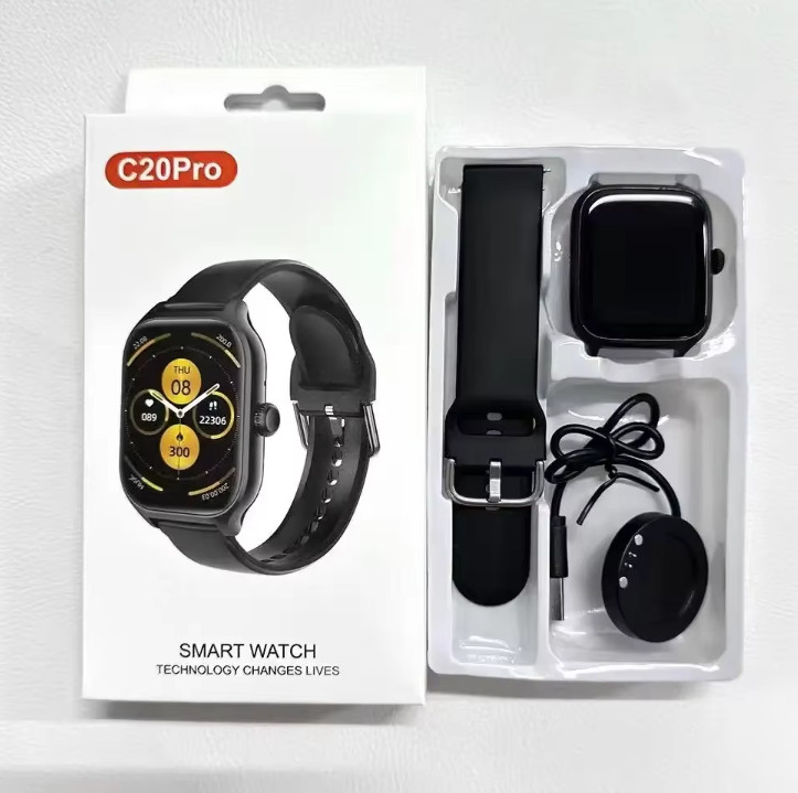 C20 Pro Smart Watch Sport Fitness Tracker Bluetooth Call Heart Rate Android iOS