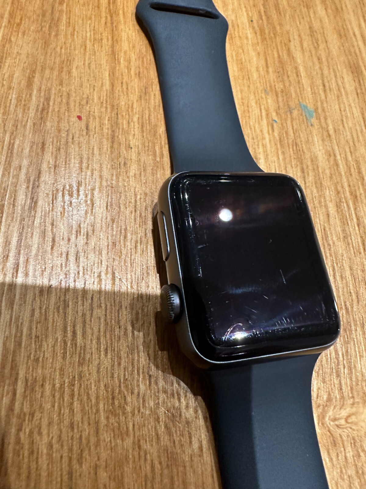 Apple Watch Series 3 42mm Space Gray Aluminum Case with Black Sport Band GPS